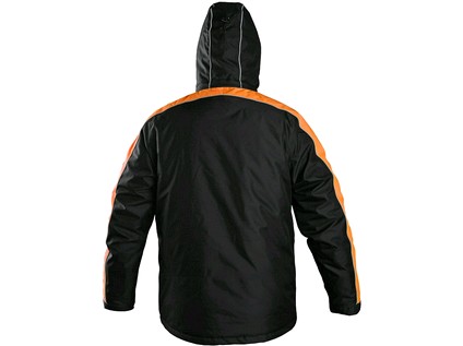 Bunda  CXS BRIGHTON, zimní, černo-oranžová, vel. XL